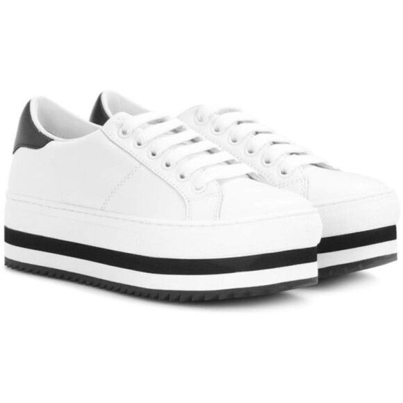 Marc Jacobs White Leather Grand Platform Sneakers - Picture 15 of 15